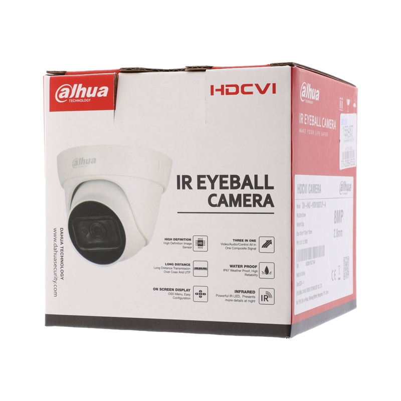 กล้องวงจรปิด 2.8mm HDCVI DAHUA HDW1800TL-A