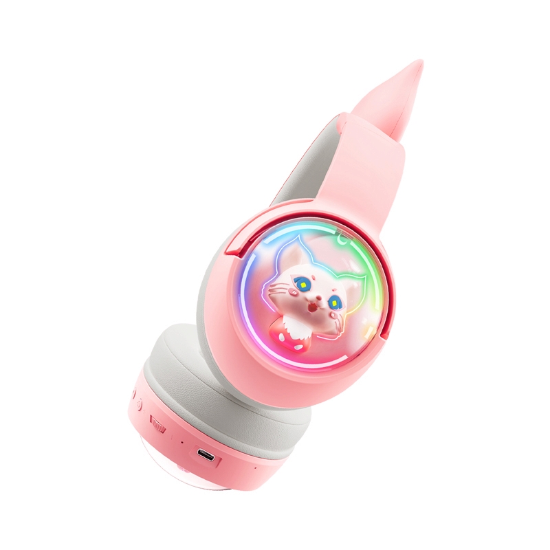 HEADSET (2.1) ONIKUMA MEW B5 RGB CAT EAR BLUETOOTH (pink)