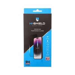 ฟิล์ม iPhone 15 Plus HI-SHIELD กระจกแบบใสเต็มจอขอบดำ (Strong Max)
