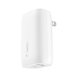 Adapter 2 Ports (1USB+1Type-C) Charger BELKIN (37W,WCB007dqWHJP) White