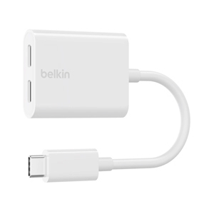 Cable Adapter Type-C To Audio & Charge Adapter BELKIN (F7U081btWH) White