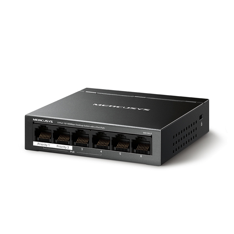 Switching Hub MERCUSYS (MS106LP) 6 Port (4-Port PoE)(4)                         