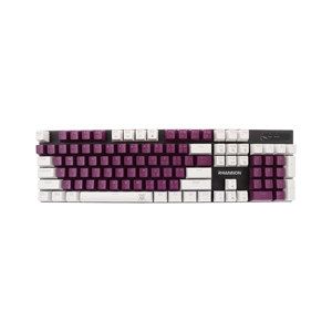 KEYBOARD NUBWO X62 RHIANNON PURPLE WHITE (BLUE SWITCH คีย์บอร์ด)
