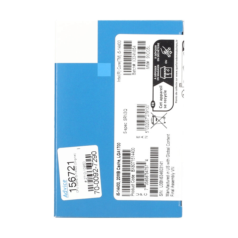 CPU CORE I5-14400 (Original)                                                    