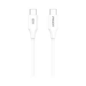 PISEN สายชาร์จ Type-C To Type-C 60W 1M White (CC-PD01-1000)