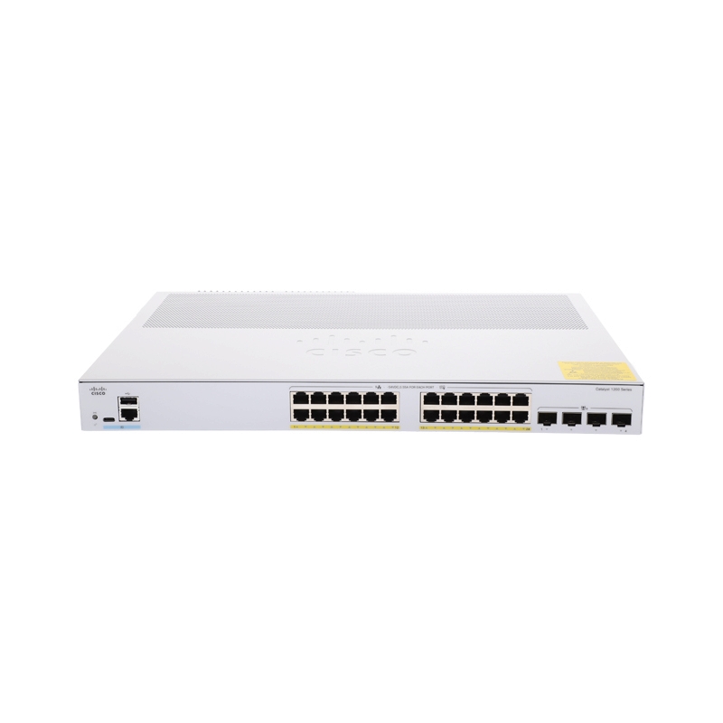 Gigabit Switching Hub 24 Port CISCO C1200-24P-4X (17,24 POE,+4 SFP)
