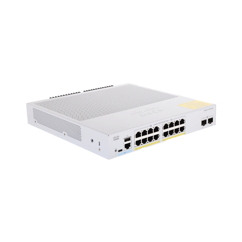 Gigabit Switching Hub 16 Port CISCO Catalyst C1300-16P-2G (11'',16POE +2 SFP)