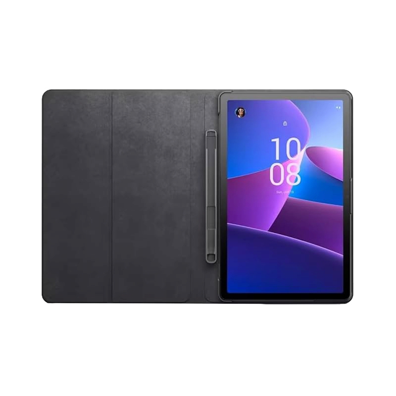 LSPCASA Custodia Per Lenovo Tab M10 Plus 3rd Gen (10.61'') Con Supporto E Porta Carte – Cover In PU Marrone Con Funzione Risveglio/Sonno - 3