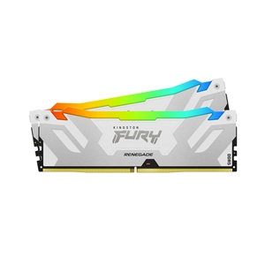 RAM DDR5(6400) 32GB (16GBX2) KINGSTON FURY RENEGADE RGB WHITE (KF564C32RWAK2-32)