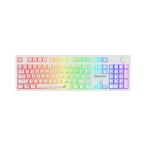 KEYBOARD WIRELESS BLUETOOTH SIGNO KB752 MEZZON WHITE (RED SWITCH คีย์บอร์ด)