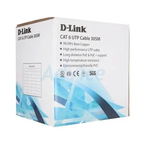 CAT6 UTP Cable (305m/Box) D-LINK (NCB-C6UWHIR-305-24)