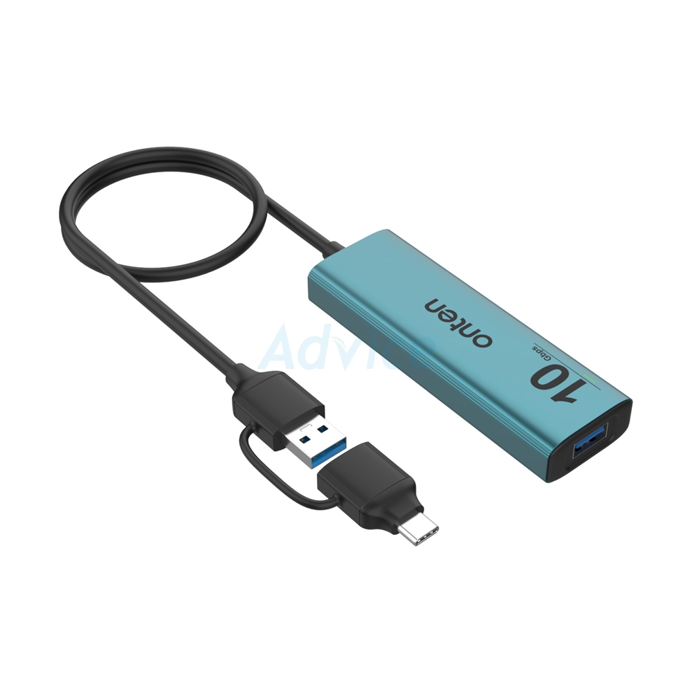 USB HUB 4P V.3.0 ONTEN (OTN-UCA611) Green Type-C                                