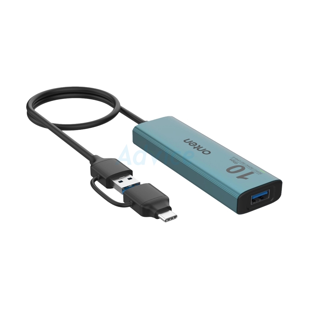 Usb 3p USB HUB 3P + Card Reader ONTEN (OTN-UCA613+) Green Type-C