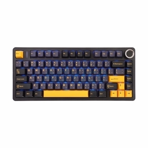 KEYBOARD WIRELESS BLUETOOTH AULA F75 BACK DAKEBLUE ORANGE  (GRAY SWITCH คีย์บอร์ด)