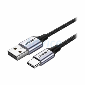 UGREEN สายชาร์จ USB To Type-C 15W 3M Gray (Nylon-60408)