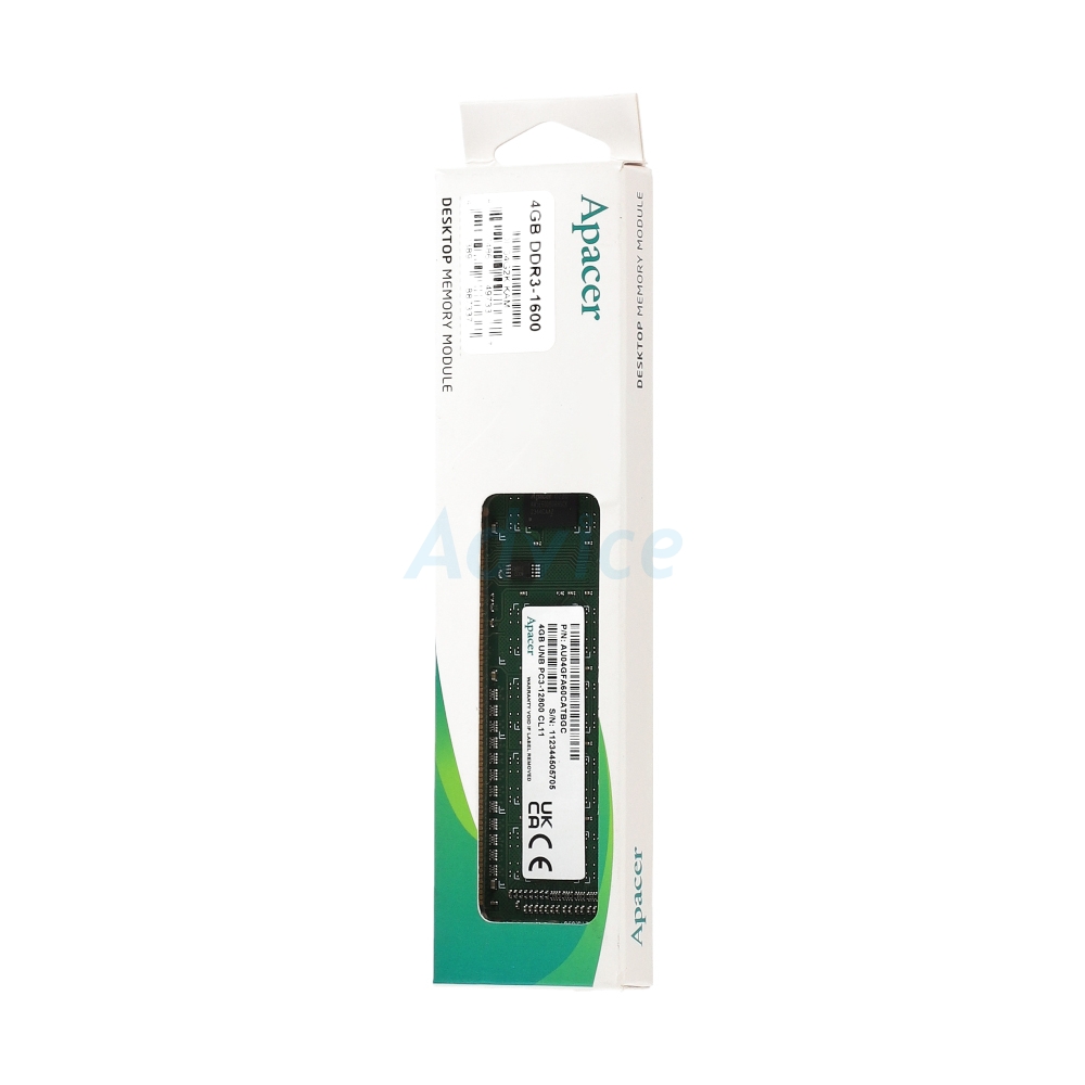 RAM DDR3(1600) 4GB APACER (DL.04G2K.KAM)