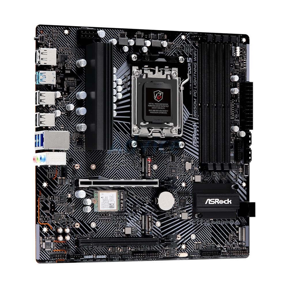 MAINBOARD (AM5) ASROCK B650M PG LIGHTNING WIFI DDR5