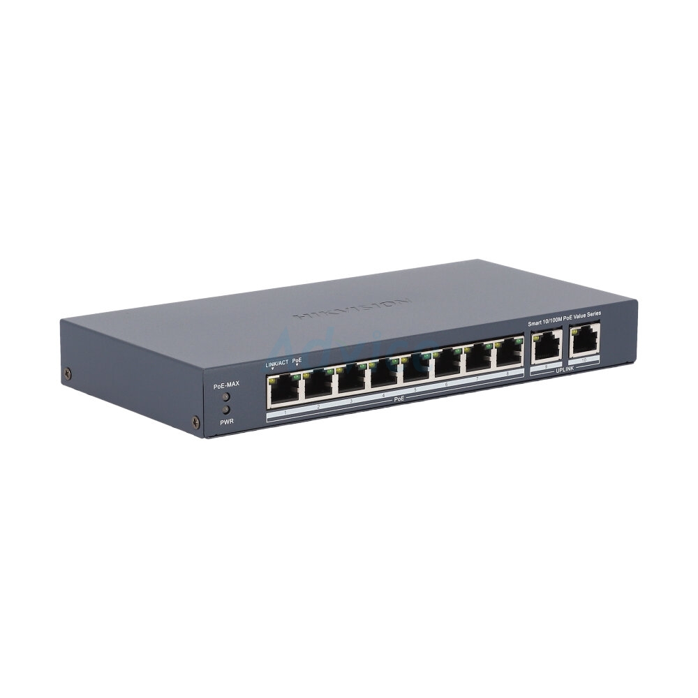 Switching Hub HIKVISION (DS-3E1310P-EI/M) 8 Port PoE 8 Port                     