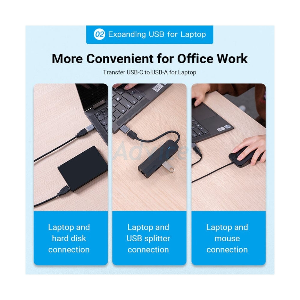 Converter Type-C TO USB 3.0 VENTION (CDQH0)
