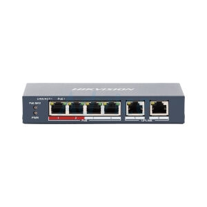 Switching Hub 4 Port HIKVISION (DS-3E0106P-E/M) 4 Port PoE 4 Port+ 2 Port Uplink (6)