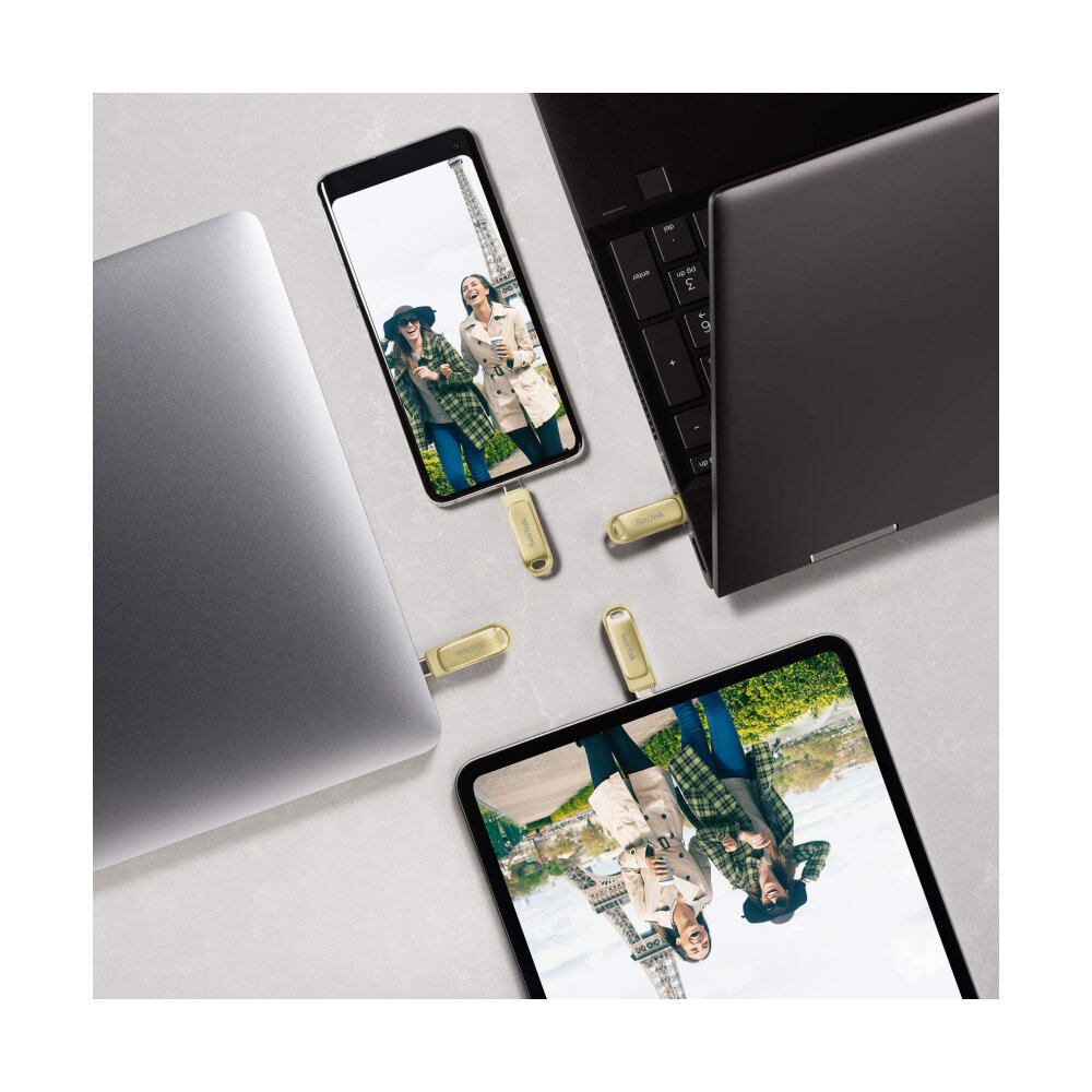 512GB Flash Drive SANDISK Ultra Dual Drive Luxe (SDDDC4-512G-G46GD) Type-C GOLD
