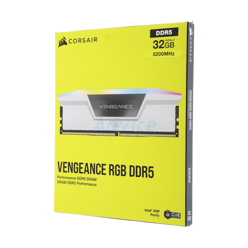 RAM DDR5(5200) 32GB (16GBX2) CORSAIR VENGEANCE RGB WHITE
