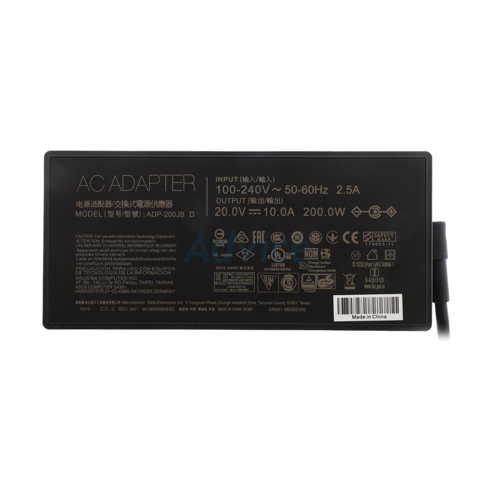 Adapter N/B ASUS (6.0*3.7mm) 20V 10A (200W) GENUINE