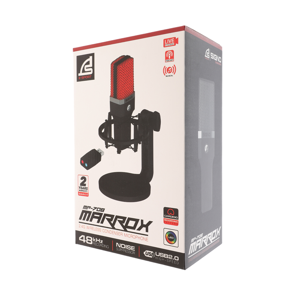 MICROPHONE WIRELESS SIGNO MP708 MARROX BLACK