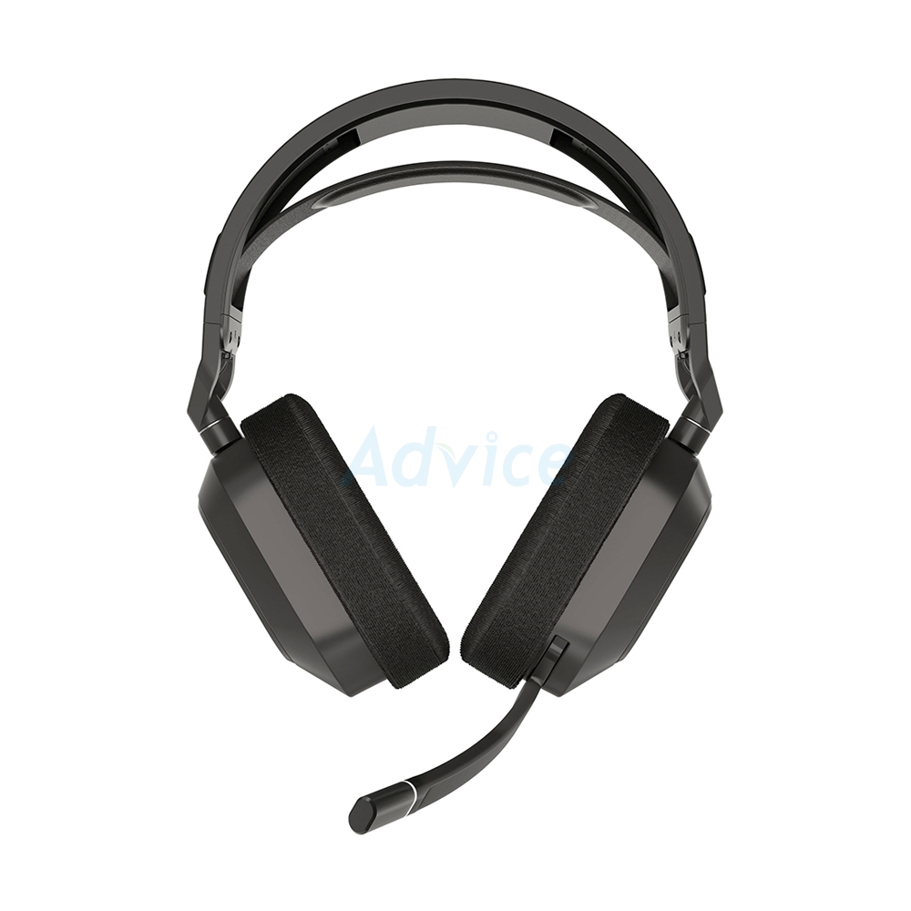 HEADSET WIRELESS CORSAIR HS80 MAX RGB STEEL GRAY (BLUETOOTH/7.1)