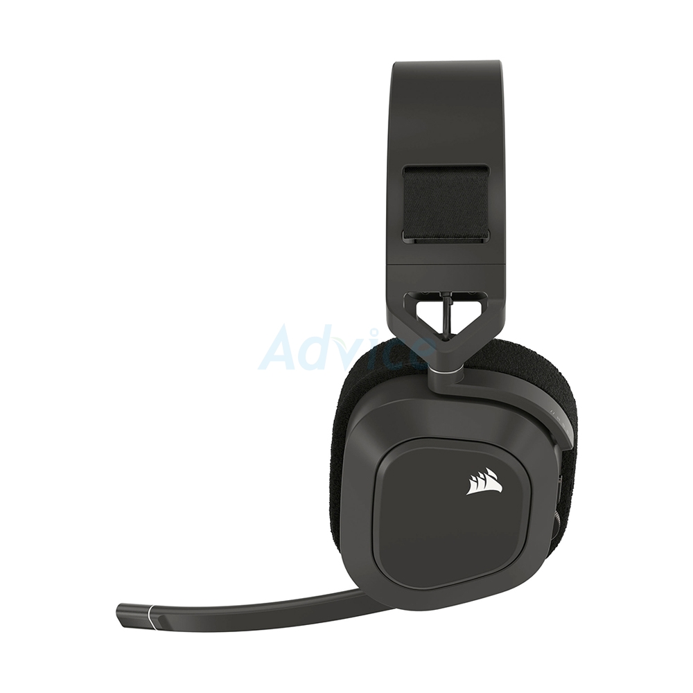HEADSET WIRELESS CORSAIR HS80 MAX RGB STEEL GRAY (BLUETOOTH/7.1)