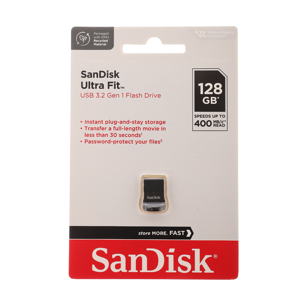 128GB Flash Drive SANDISK Ultra Fit (SDCZ430) Black