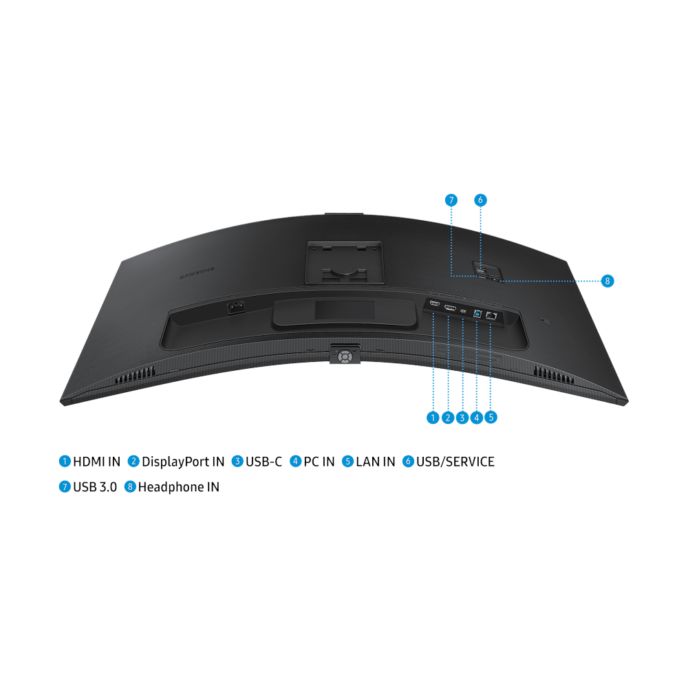 MONITOR 34'' SAMSUNG VIEWFINITY S6 LS34C650VAEXXT (VA, HDMI, DP,USB-C, LAN) CURVE 2K 100Hz
