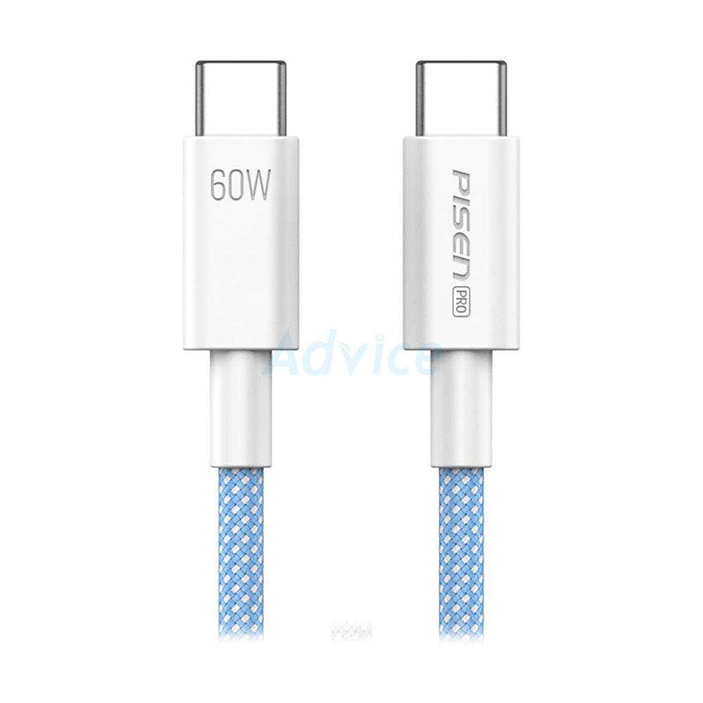 1M Cable Type-C To Type-C PISEN (CC11-1000) Blue