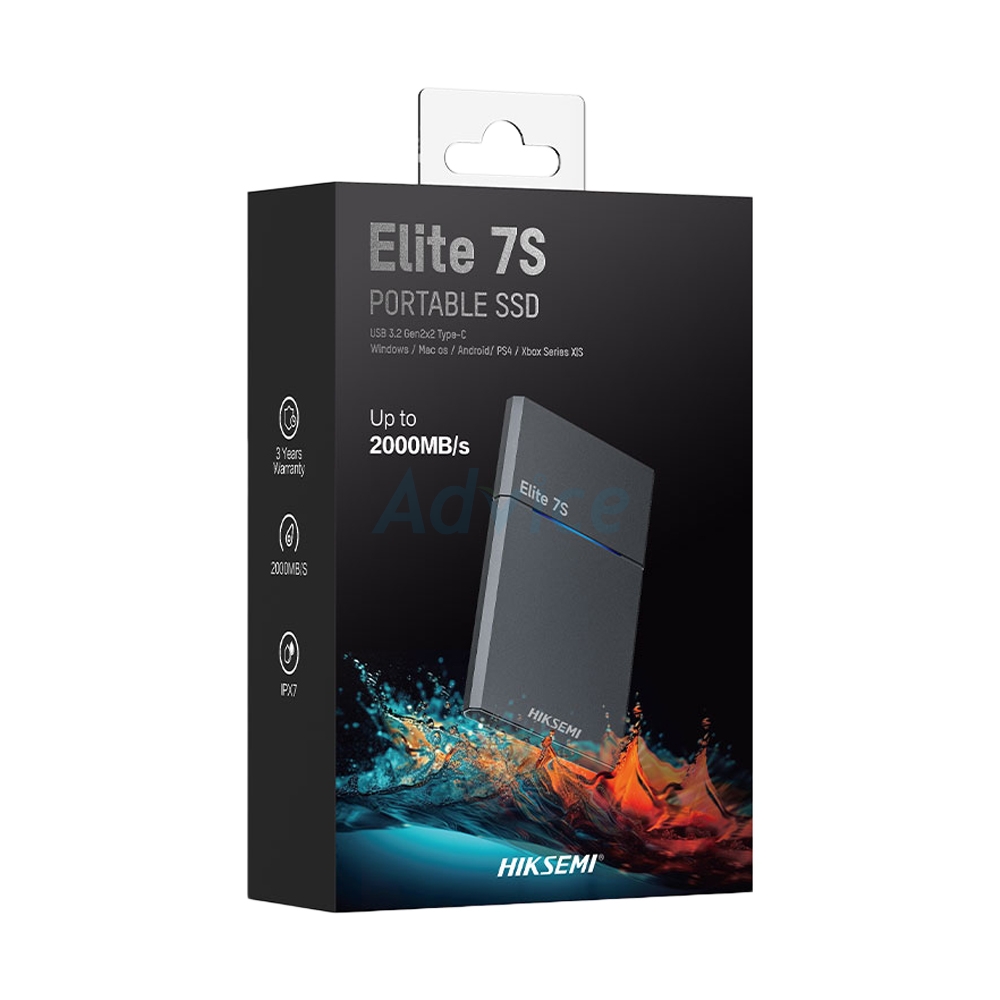 2 TB EXT SSD HIKSEMI ELITE 7S DARK GREY