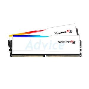 RAM DDR5(6400) 96GB (48GBX2) G.SKILL RIPJAWS M5 RGB WHITE (F5-6400J3239F48GX2-RM5RW)