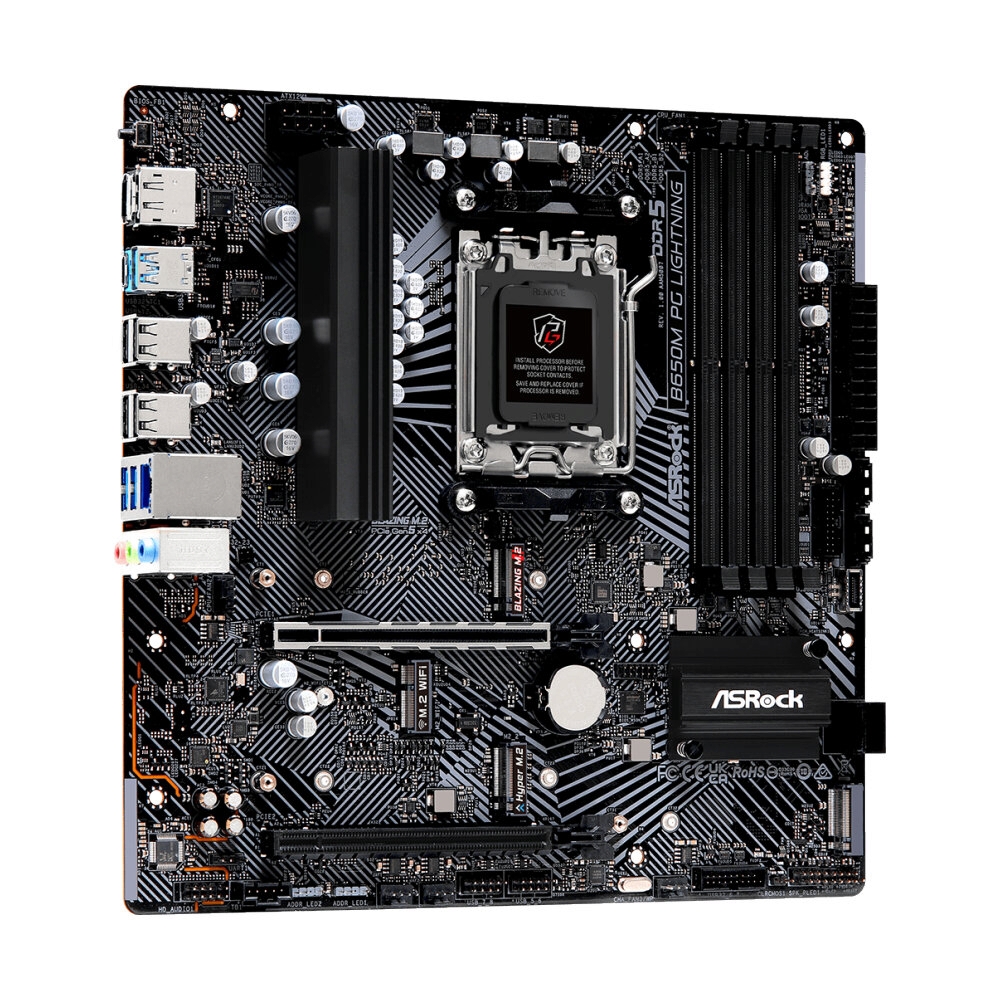 MAINBOARD (AM5) ASROCK B650M PG LIGHTNING DDR5