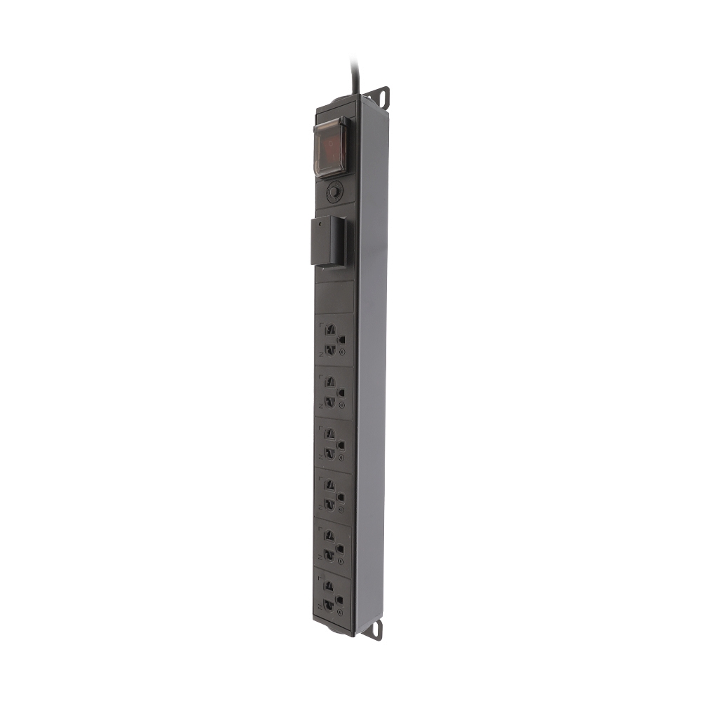 รางปลั๊กไฟชนิด 6 Outlet GLINK (GPDU08B) Black