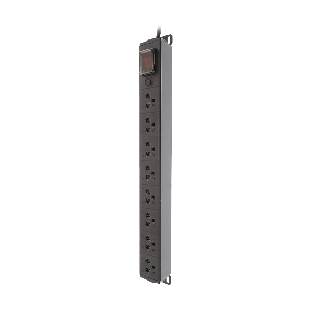 รางปลั๊กไฟชนิด 8 Outlet GLINK (GPDU09K) Black