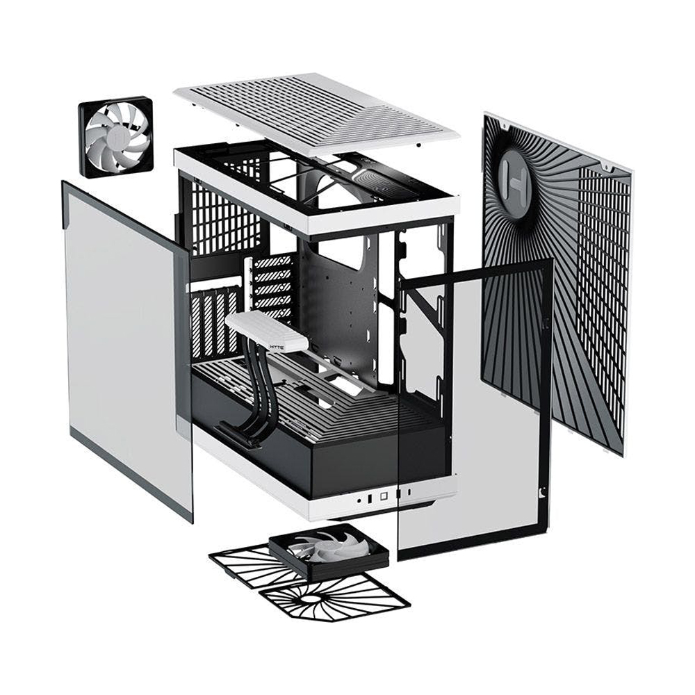 ATX CASE (NP) HYTE Y40 BLACK WHITE