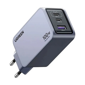 Adapter 3 Ports (1 USB + 2 Type-C) UGREEN (100W,25830) Grey