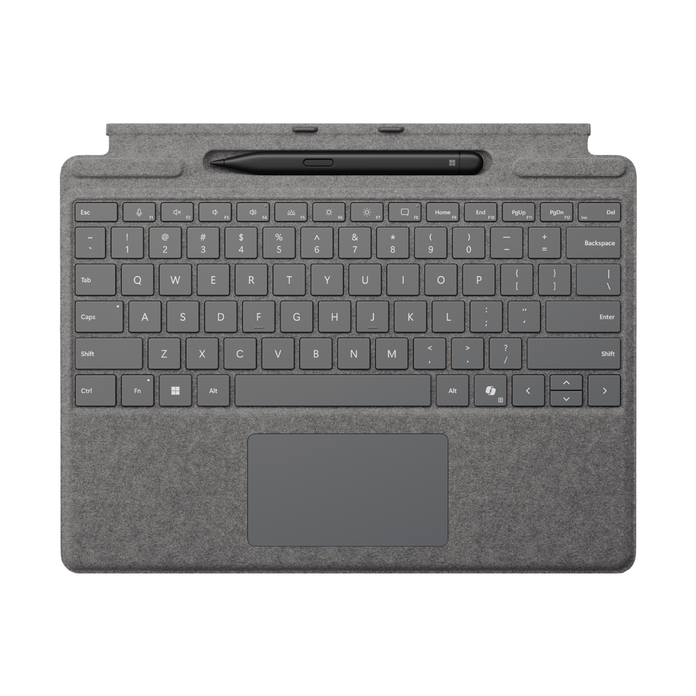 Microsoft Surface Pro Signature Keyboard with Slim Pen 2 Bundle Platinum (8X6-00229)