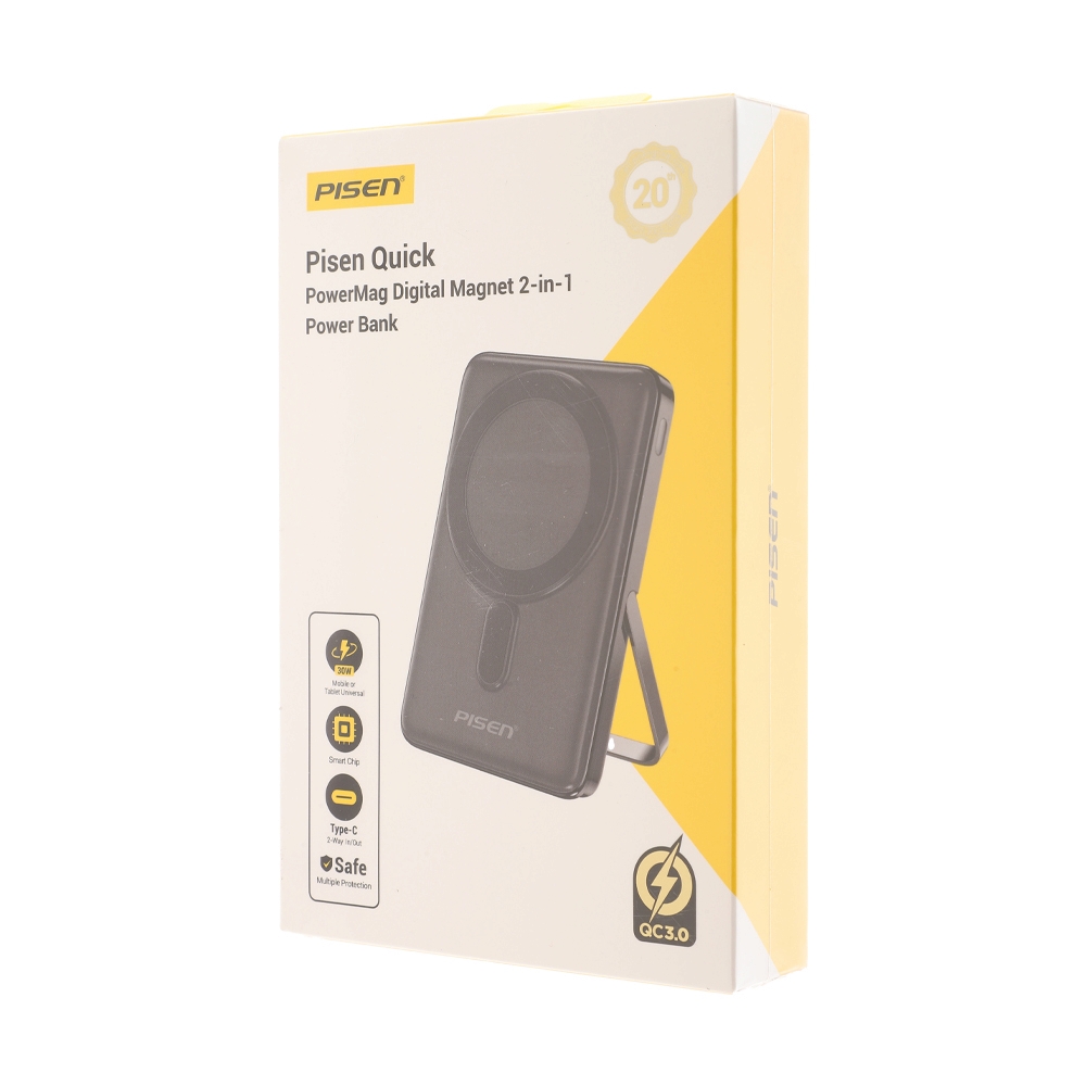 POWER BANK 10000 mAh PISEN (20W,TP-D080) Black