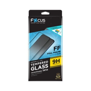 ฟิล์ม iPhone 16 Pro FOCUS กระจกแบบใสเต็มจอขอบดำ