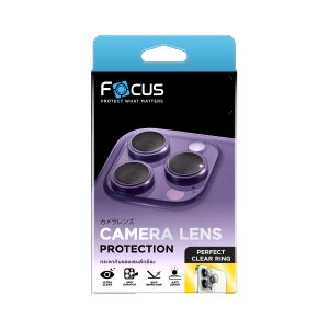 ฟิล์มกล้อง iPhone 16/16 Plus FOCUS Perfect Clear Ring