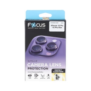 ฟิล์มกล้อง iPhone 16 Pro/16 Pro Max FOCUS Perfect Clear Ring