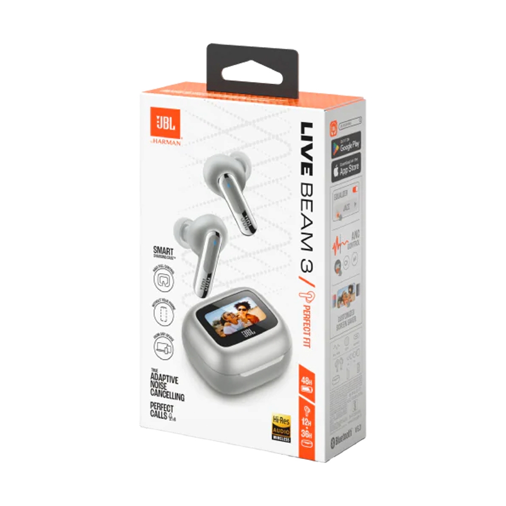 True Wireless JBL (LIVEBEAM3) Silver