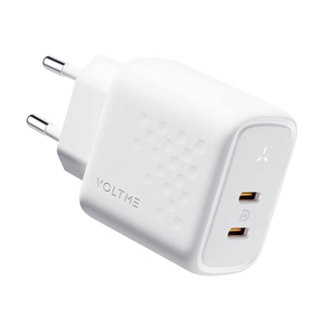 Adapter 2 Ports (2 Type-C) ) Charger VOLTME (45W,V2112TH) White