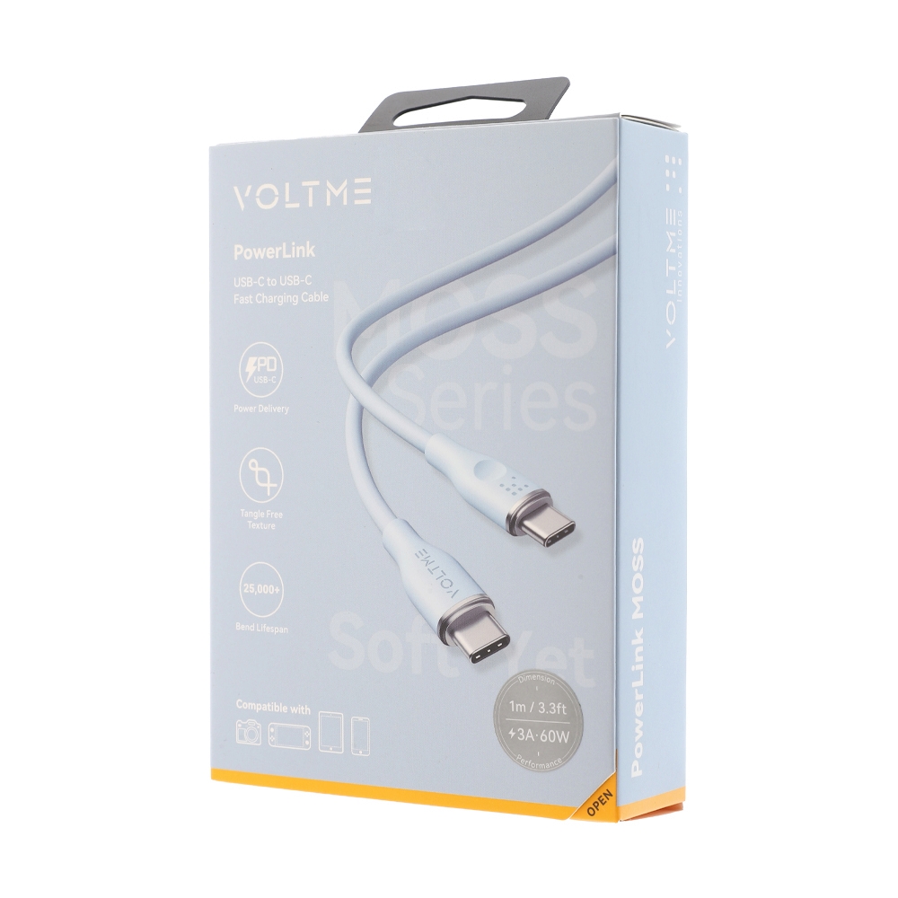 VOLTME สายชาร์จ Type-C To Type-C 60W 1M Blue (C2023)