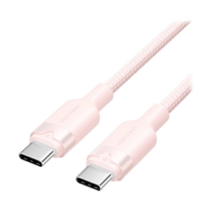 VENTION สายชาร์จ Type-C To Type-C 60W 1M Pink (Aluminum Alloy Type)