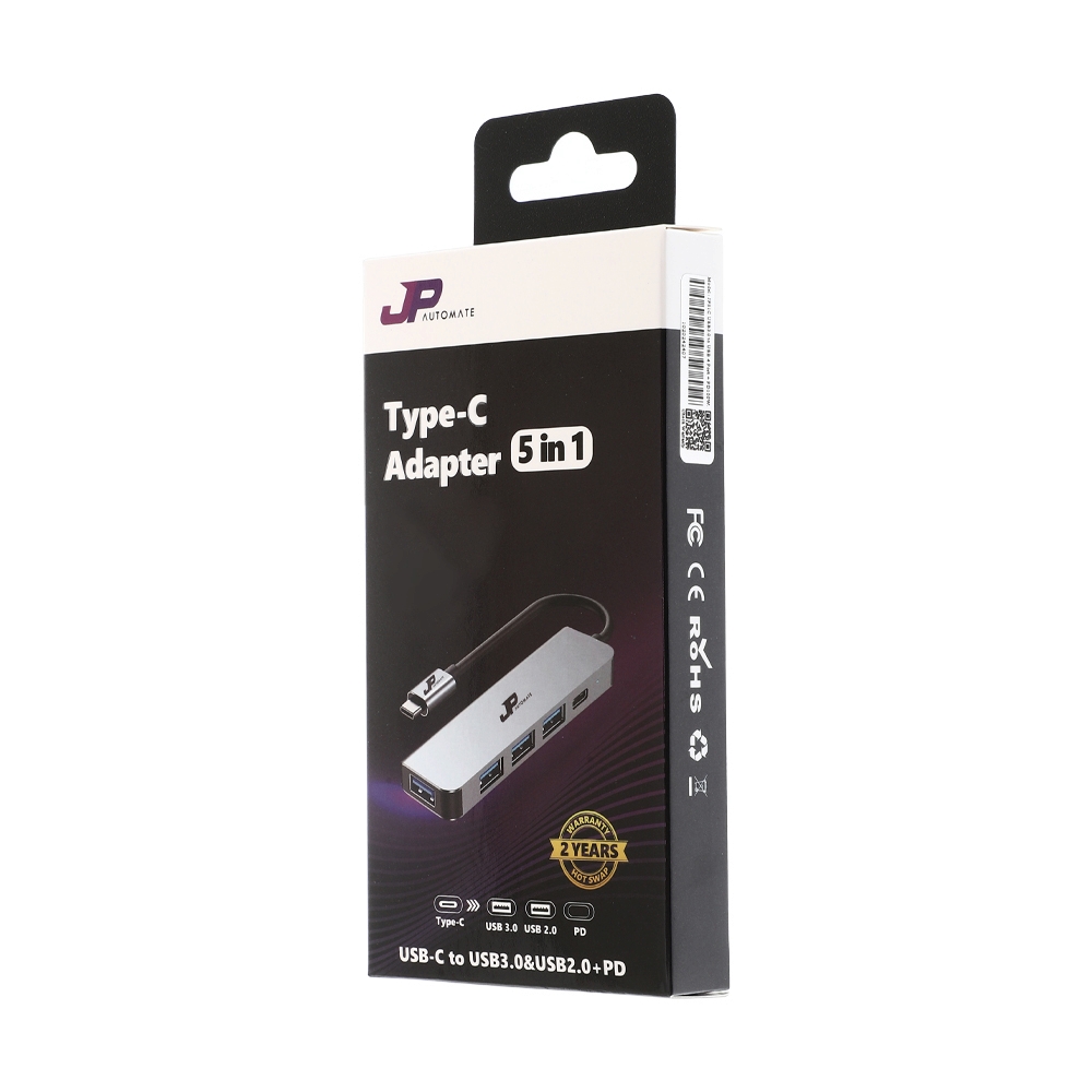 5 Port USB HUB v3.0 JP (JP51C) Type-C Black